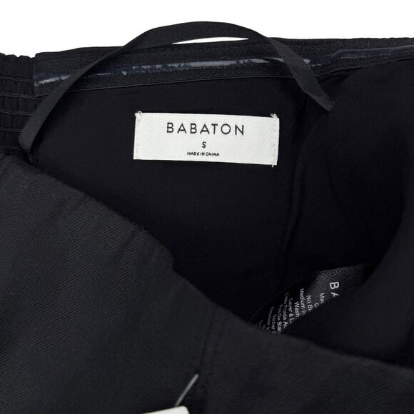 NWT BABATON Aritzia Albie Linen Blend Tube Top Size Small Black - Picture 4 of 5